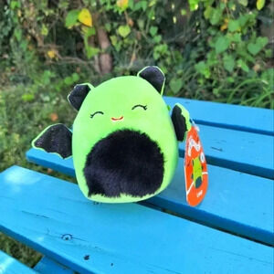 Leap squishmallow collectable bat green black fuzzy kids stuffed animal toy plus